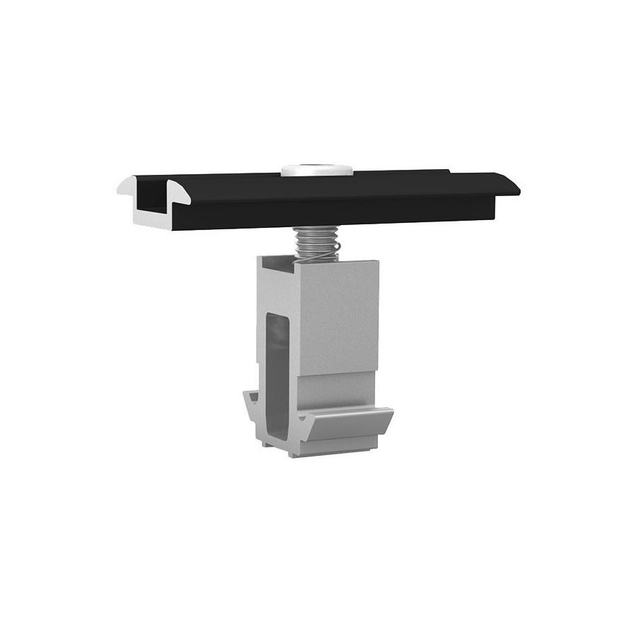 MC Set Domeclamp 30 - 50 mm Black Universal