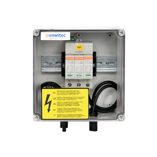 Surge protection box 1 MPPT, type 1+2