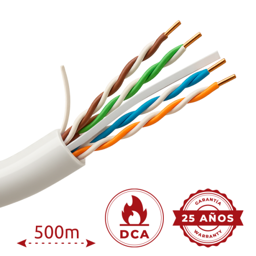 UV-UTP6-500-BC24AWG-DCA-R-W