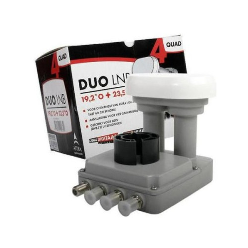 M7 Duo Quad LNB 19.2 + 23.5 65cm 4.3gr