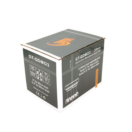 GT-SAT GT-QDMO3 DUO Quad LNB 19 + 23.5 for 60 cm 4.3gr.