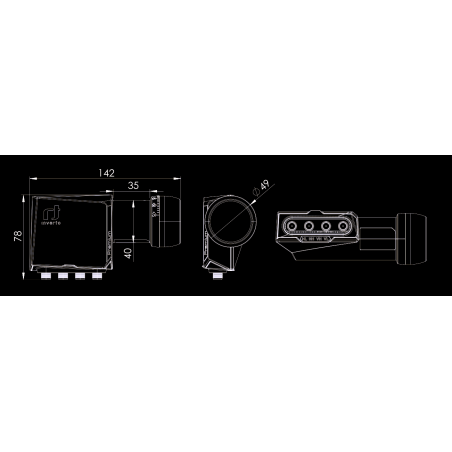 Inverto IDLP-QDL413-PREMU-OPN Quad PLL LNB Premium