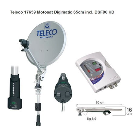 Teleco Motosat Digimatic 65cm + DSF90E HD BX