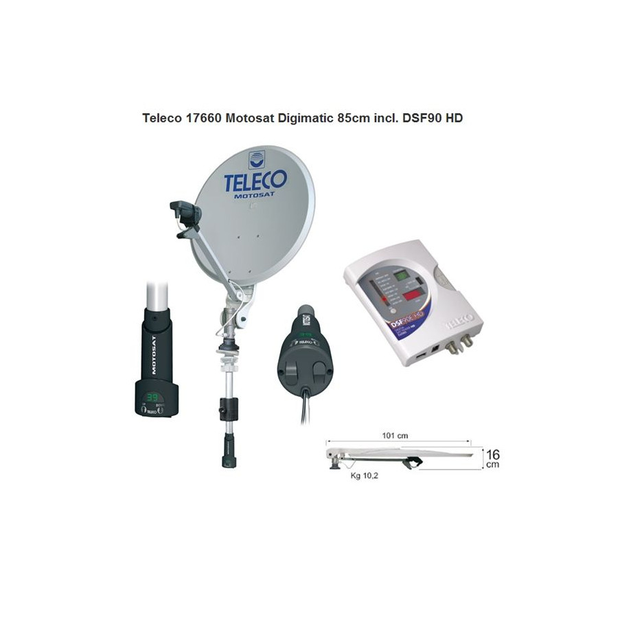 Teleco Motosat Digimatic 85cm + DSF90E HD BLX
