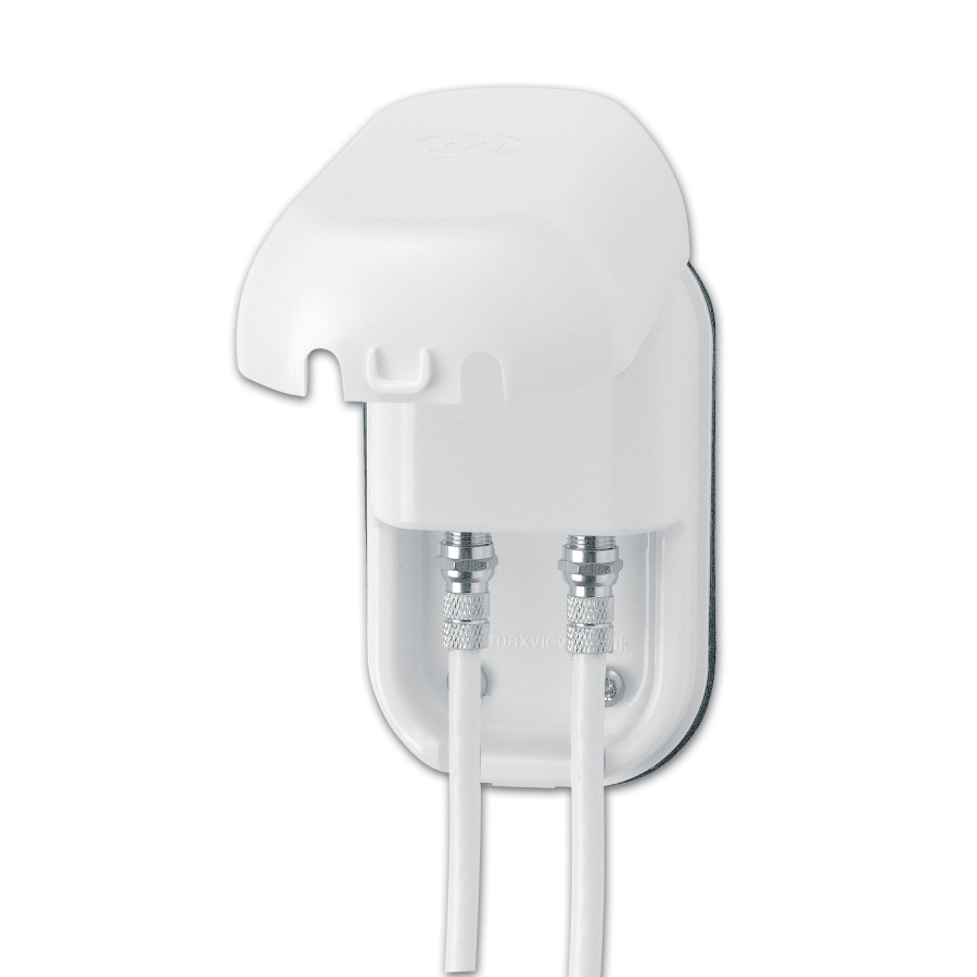 Maxview B2007 WCD Twin 2 x F connector white