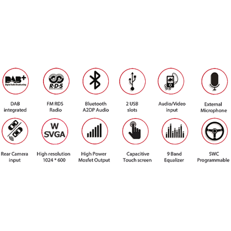 Teleco T-CPA70 2-DIN Android 10 Multimedia DAB+,Teleco T-CPA70 2-DIN Android 10 Multimedia DAB+