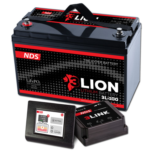 NDS 3lionsystem lithium battery 12V -100Ah + 3link 100a 3L-100
