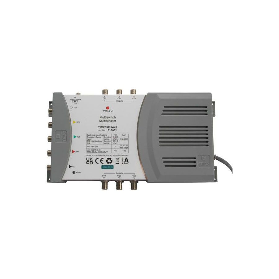 Triax TMS / CKR 5x8s Multiswitch 5 in 8 from Quad / Quattro