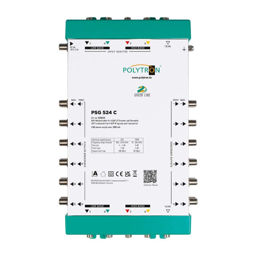 Polytron PSG 524 C Multiswitch cascade 5 in 24 uit