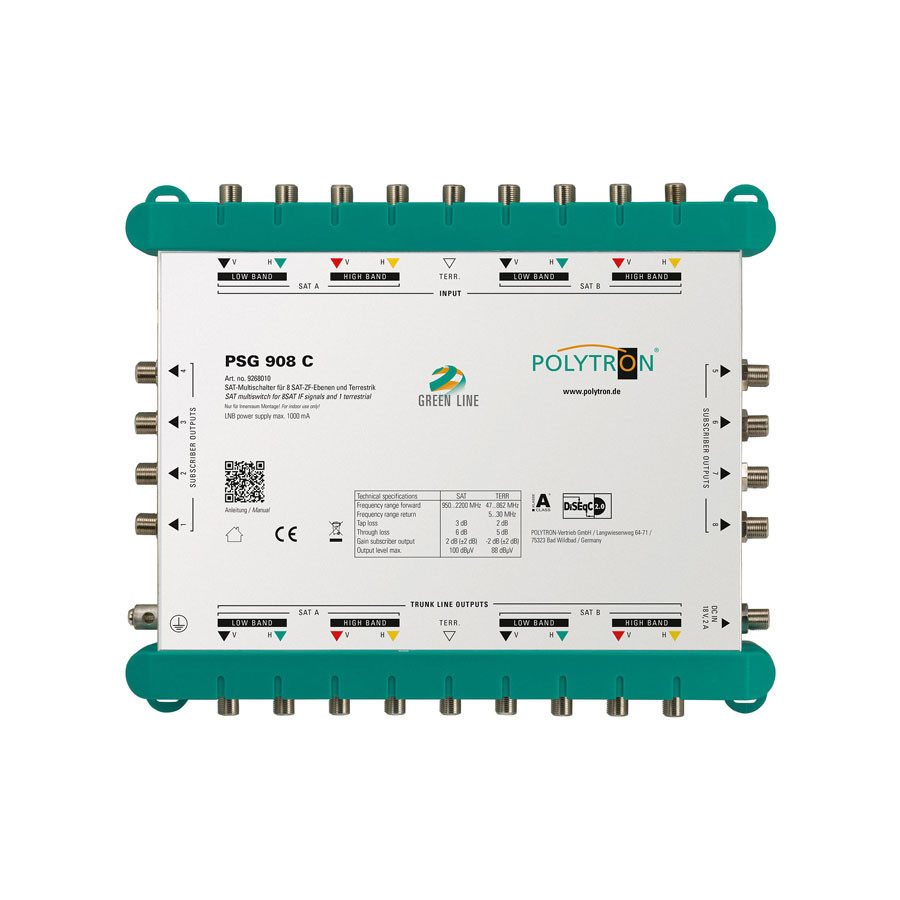 Polytron PSG 908 C Multiswitch Casacde 9 in 8