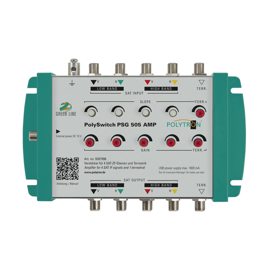 Polytron PSG 505 AMP 5 in 5 from Multiswitch line amplifier