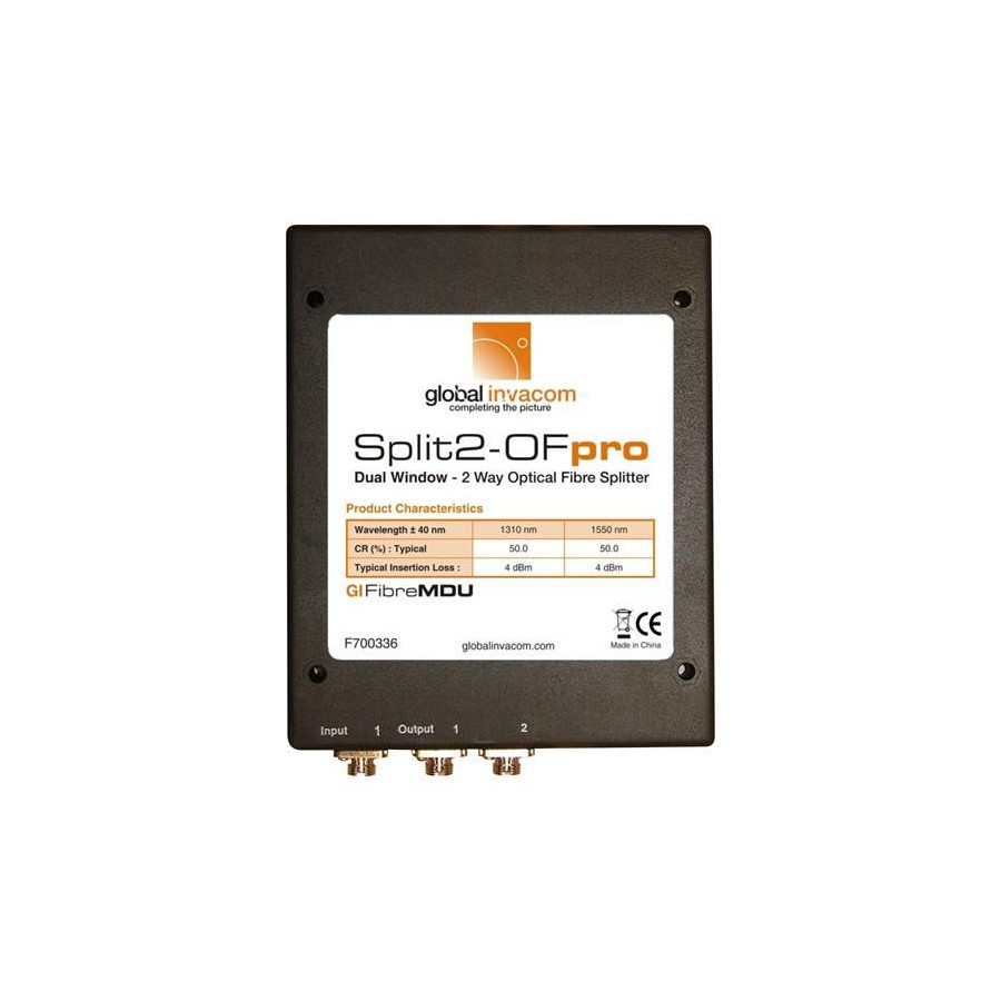 Global Invacom SPLIT 2OPro Optical Splitter 2-voudig