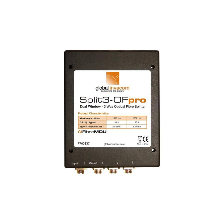 Global Invacom Split 3OPRO Optical Splitter 3-fold