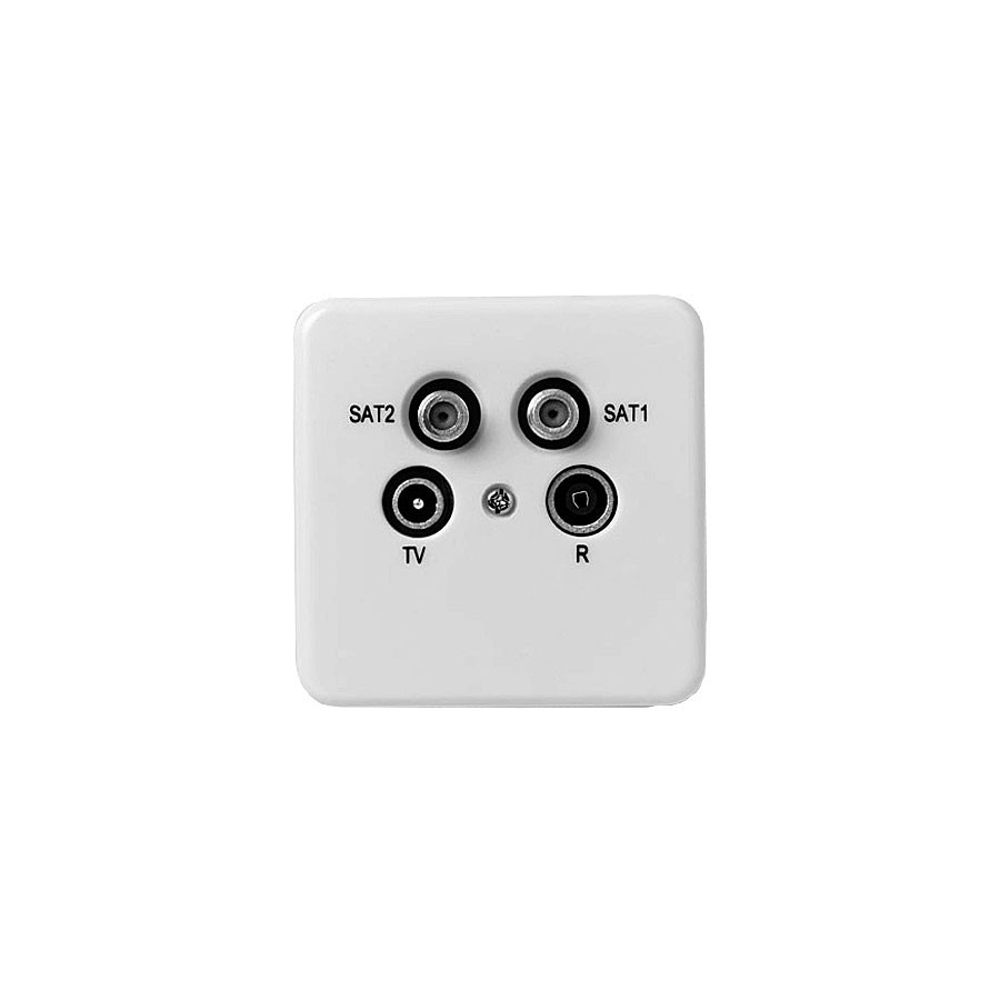 Fracarro R / TV / SAT / SAT WCD incl. Cover pl. + Edge end box opop