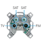 Polytron PODO 2 ST WCD R/TV/SAT/SAT Einddoos