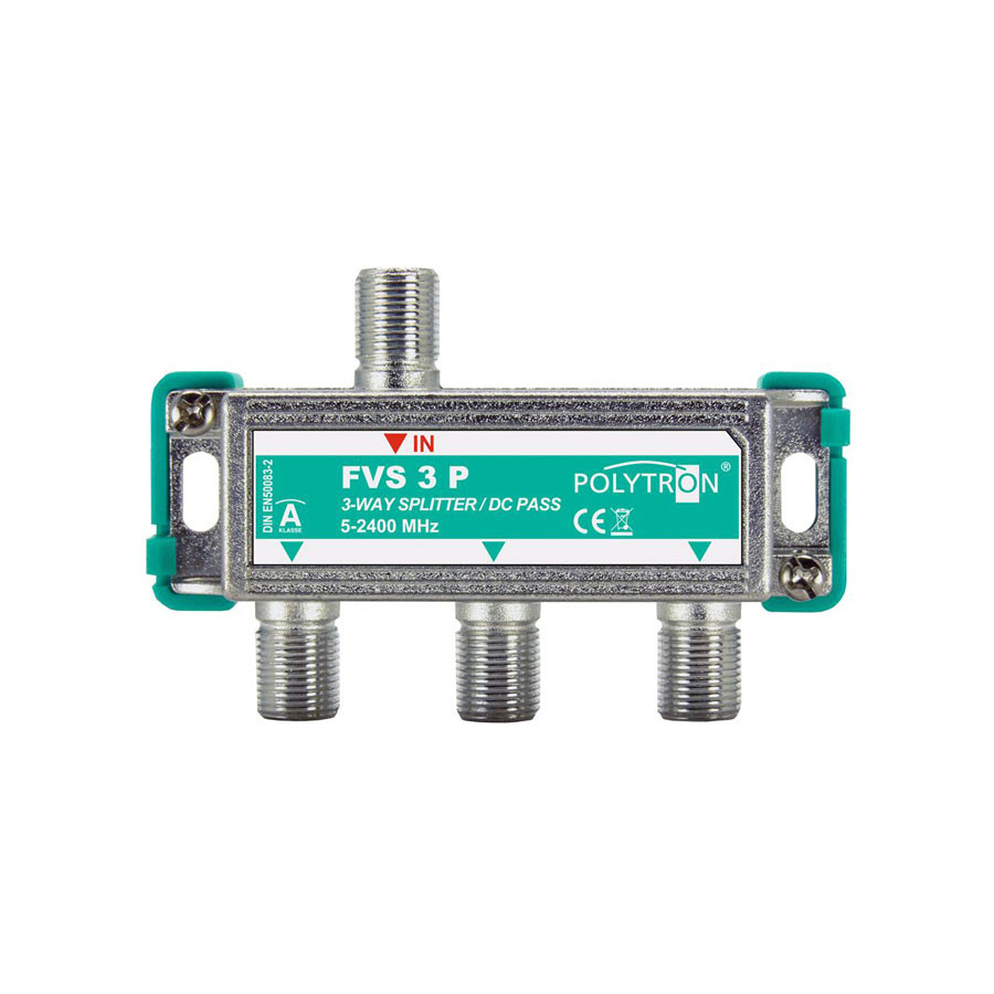 Polytron FVS3 F-Splitter 3-Doud 5-2400 MHz