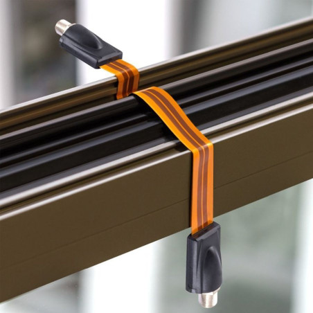 Window coax brown 30cm super flat