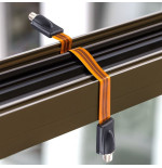 Venstercoax bruin 30cm super flat