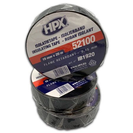 PVC insulating tape VDE black (10 meters, 19 mm)