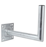 Wall bracket L-tube 35cm electro galvanized L205