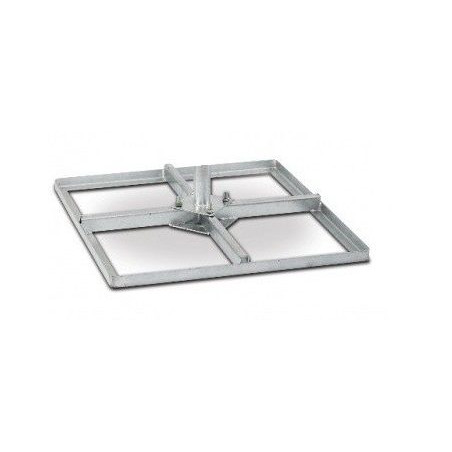 Tegelvoet onderplaat 4x 30x30 volbad 15cm + 8 moeren in doos