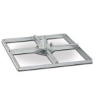 Tegelvoet onderplaat 4x 30x30 volbad 15cm + 8 moeren in doos