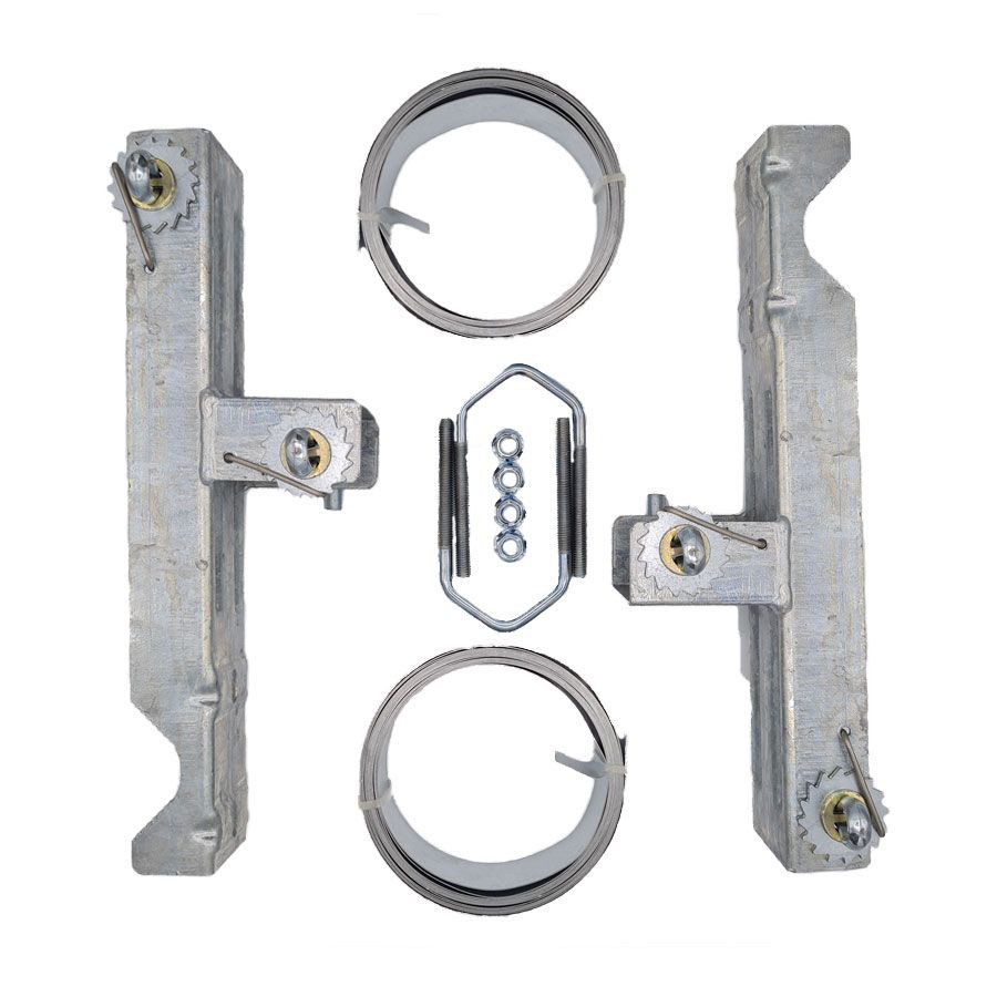 BCK Chimney set 2x bracket + 2x band 5mtr