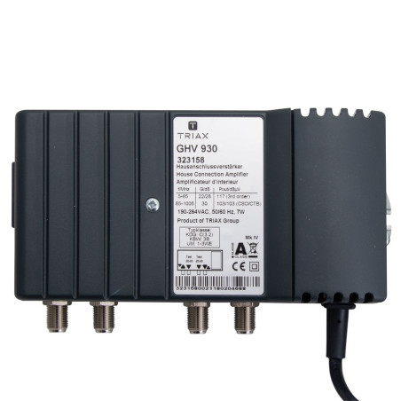 Triax GHV930 Amplifier 30DB with Active Returnpad