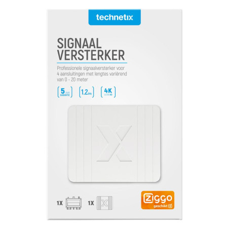 Technetix FRA-752XSHOP 0/2/4/8db versterker DOCSIS 3.1 Ziggo