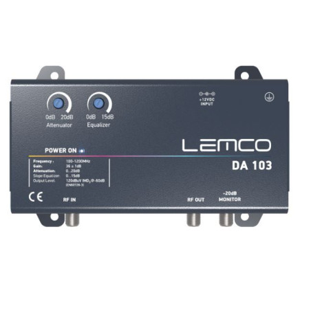 Lemco DA103 Full Band 36DB / 120DBUV Output with Equalizer