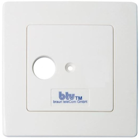 Braun Telecom BTV01-SET enkelgats einddoos incl. afdekplaat