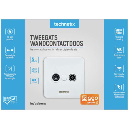 Technetix TRAS-2000-S Shop R / TV WCD End box Ziggo Suitable