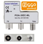 Braun Telecom POA 3 IEC-NL Radio-TV-DATA/Modem verdeler