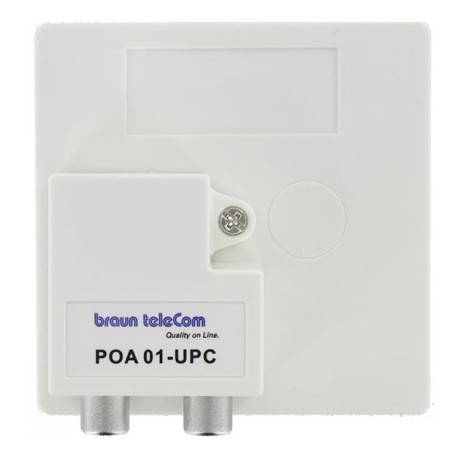 Braun Telecom POA 01 B UPC Opdruk 2v IEC verdeler male
