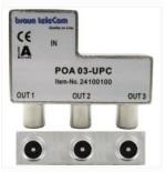 Braun Telecom POA 03 UPC Print 3V IEC distributor Male