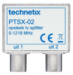 Technetix PTSX-02-S Shop IEC Push-On Splitter Ziggo Suitable