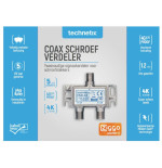 Technetix ESX-02-S SHOP 2-voudig F-Splitter Ziggo Geschikt