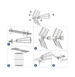 Edision 18dB antenna UHF Yagi 470-694MHz 5g filter