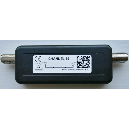 Maximum Filter UHF Channel 59 LTE filter onop