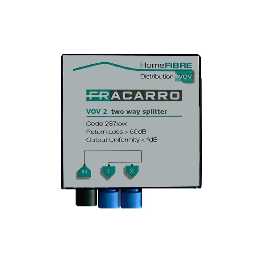Fracarro VOV 2 Splitter 2-voudig,(3,9dB), mini conn.