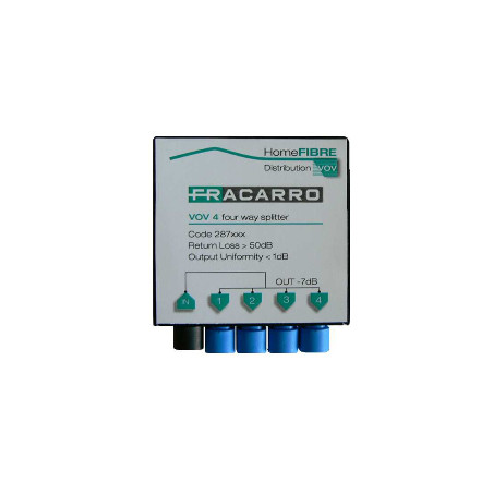 Fracarro VOV 4 Splitter 4-voudig,(7,8dB), mini conn.
