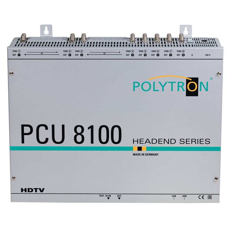 Polytron PCU8112 4CI + 4TFA Compact Heading S2 / T2 / CDVB-C (T)