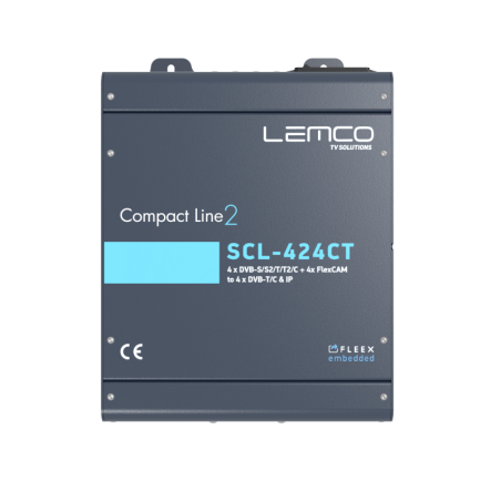 Lemco SCL-424CT + CI 4 x DVB-S / S2 / T / T2 / C DVB-T / C + IP