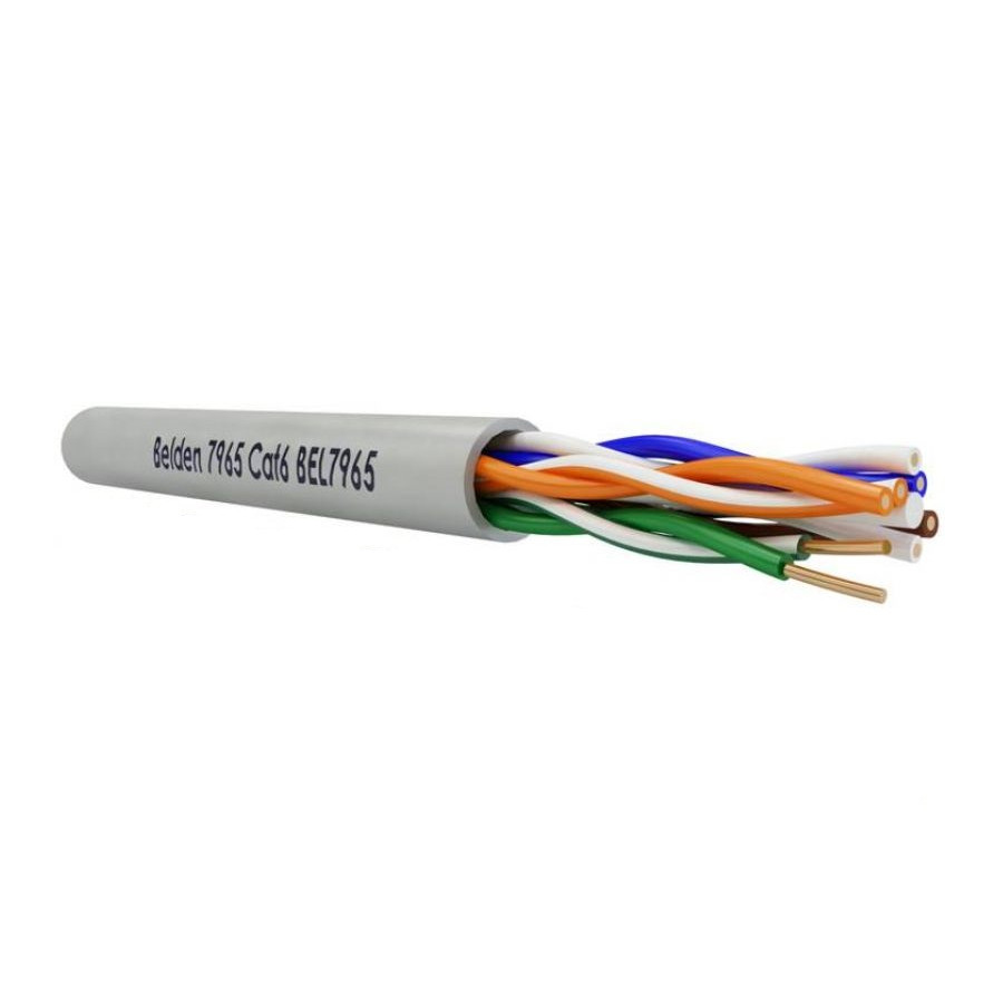 Belden Cat6 UTP cable 4x2xAwg23 7965e gray box 100m