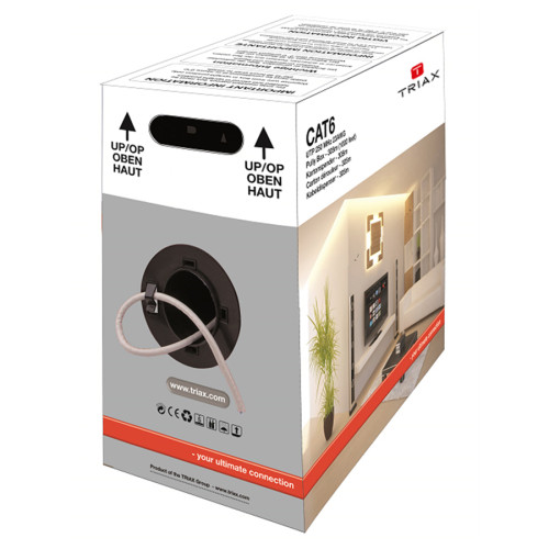 Triax CAT6 U / UTP LSZH 4x2XAWG23 250MHz White Tying box 305M