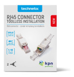 Technetix RJ45-DIY-SHOP CAT6 Connector, 2 stuks