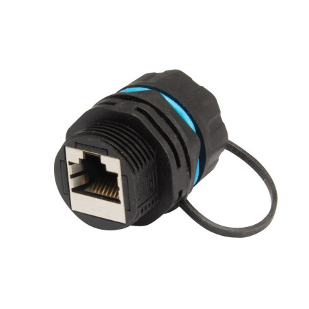 Triax Cat6 RJ45 bulkhead coupling piece with cap