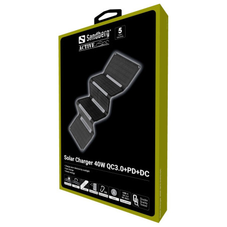 Sandberg Solar Charger 40W QC3.0 + PD + DC