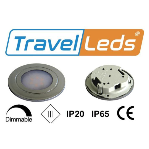 TravelLeds Inb Spot CH 80mm 6 + 6 LEDs 3K + 6K Screw