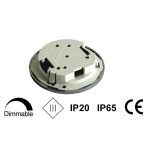 TravelLeds Inb Spot CH 70mm 6 + 6 LEDs 3K + 6K Screw